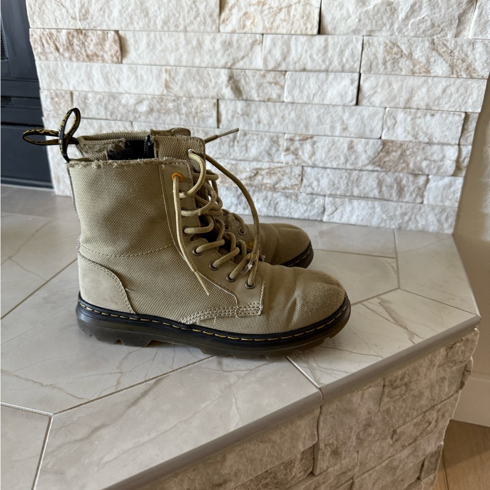 Dr. Martens Khaki Lace-Up Boots